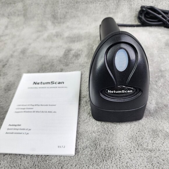 NETUM USB Wired 1D Plug and Play Barcode Scanner CCD C06 - Picture 5 of 7